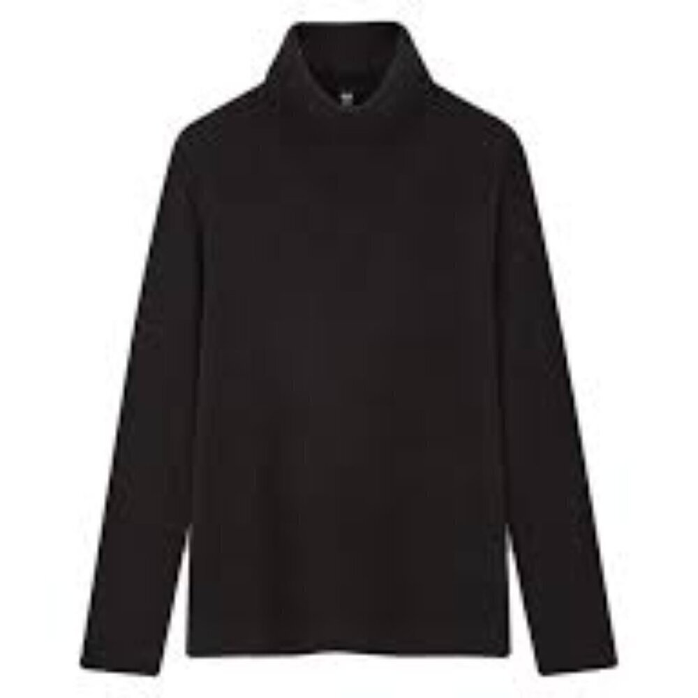 Kotn Black Cotton Turtleneck Sz M